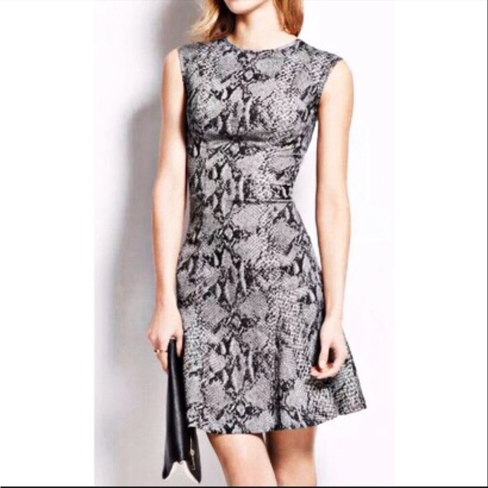 Ann Taylor Elegant snake print dress